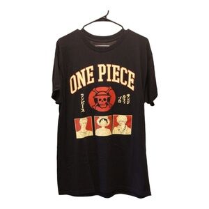 One Piece Zoro Sanji Luffy Graphic Tee Large‎